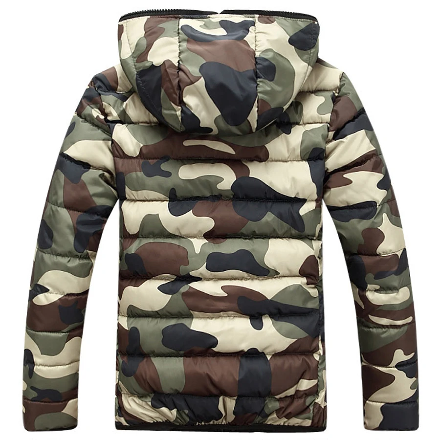 Мужской зимний пуховик с капюшоном камуфляжная расцветка 2018|jackets and coats|jacket downjacket