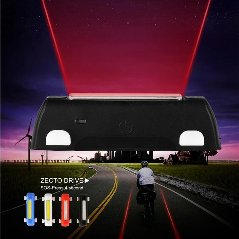Велосипедный фонарь задний светодиодный USB Перезаряжаемый велосипедный