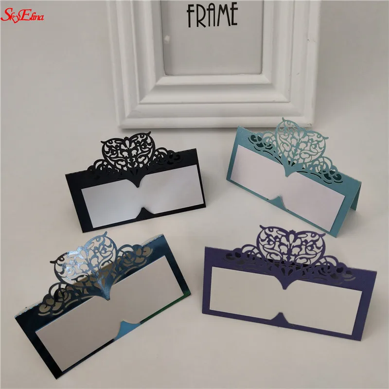 50 шт. карточки с именем винтажные настольные карты свадебные украшения день