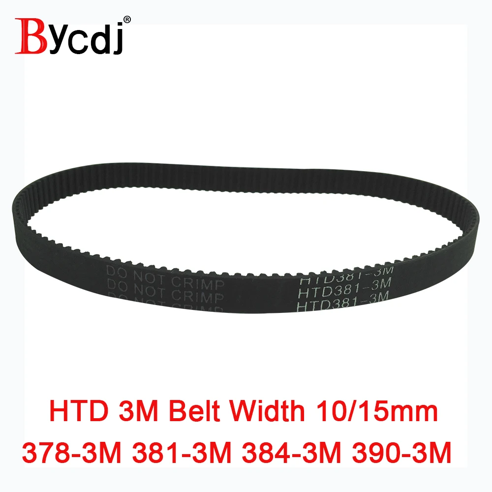 Зубчатый ремень Arc HTD 3M C = 378 381 384 390 ширина 6-25 мм Teeth126 127 130 HTD3M синхронный шкив 378-3 м