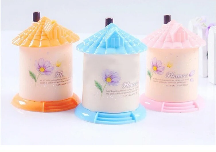 Новинка 2017 3 вида цветов автоматический держатель для зубочистки карманный