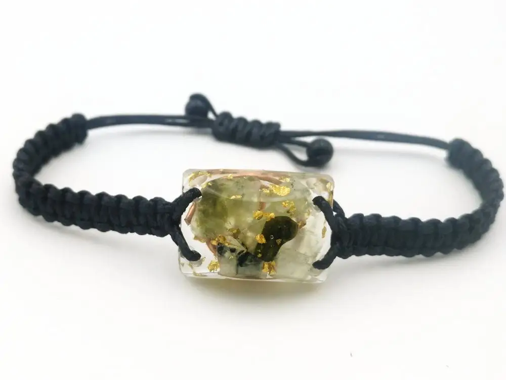 Prehnite Orgonite (2 4x1 8 см) браслет богатство любовь медитация талисман|Камни| |