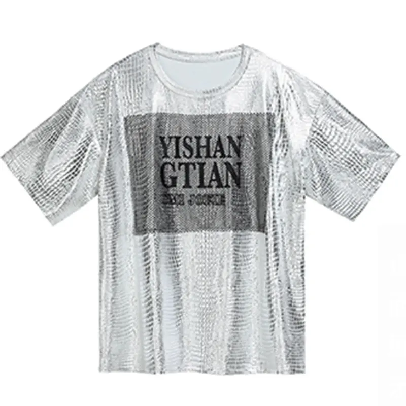 XITAO Street Print Letter Gauze T Shirt Cold Wind Splice Summer Clothes for Women Short Sleeve 2019 New Casual Fashion WLD1978 | Женская