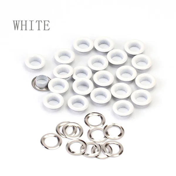 6mm Inner diameter 100 шт., ушко для скрапбукинга, 6 мм, I.D, металлические люверсы для скрапбукинга, сделай сам, вшитые для домашней работы, одежды, швейные люверсы для одежды - Цвет: 6mm Inner diameter