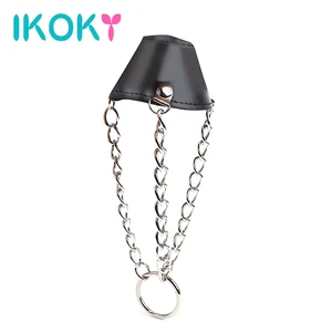 IKOKY парашютные шары, носилки, секс-игрушки для мужчин, мужской пенис, кольцо для пениса, Мошонка, связывание, клетка для торта, мужское устройство верности