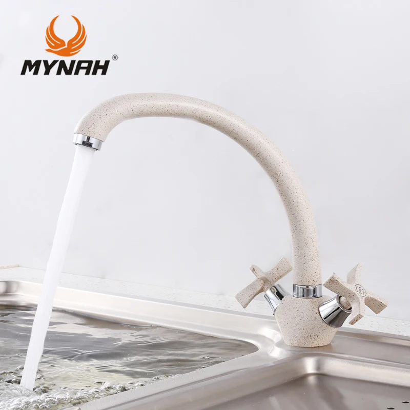 Кухонный кран MYNAH с двойной ручкой для холодной и горячей воды|kitchen tap|kitchen faucet mixerhot