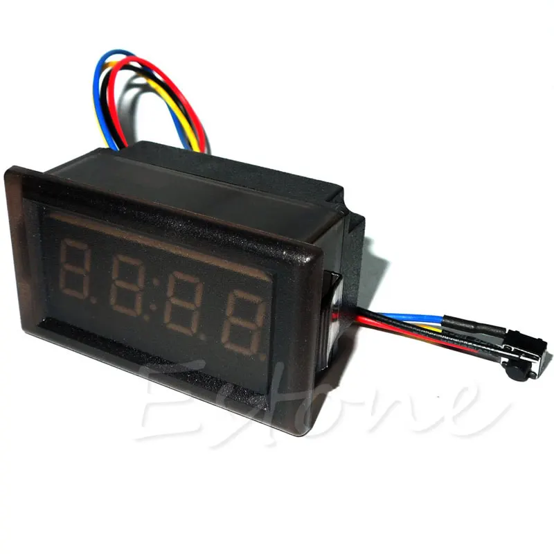 DC 12V цифровой светодиодный RGB приборная панель водонепроницаемый авто часы время для автомобиля мотоцикла W15