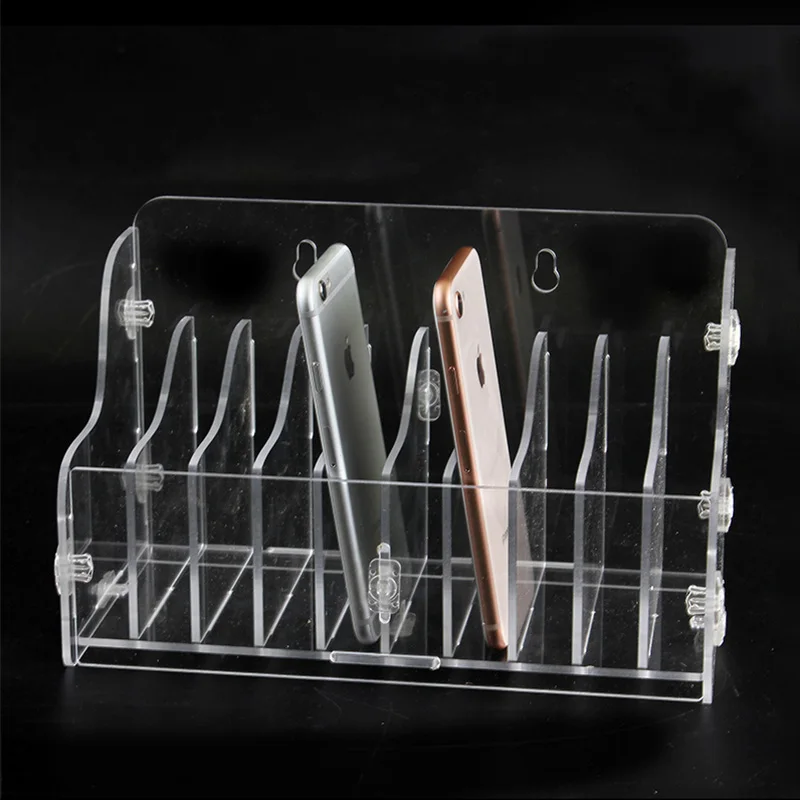 Настенный Настольный органайзер для хранения телефона утолщенный прозрачный