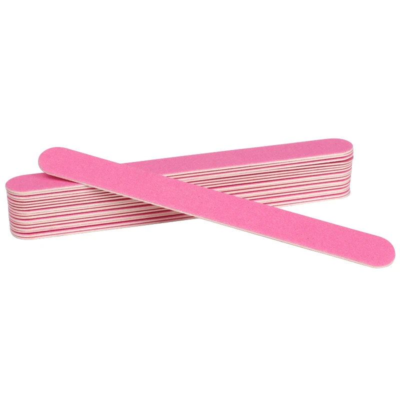 

10Pcs/lot Pink Wooden Sandpaper Nail File 180/240 Grit Double Sided Sanding Buffer Block For UV Gel Polish Manicure Tool Set
