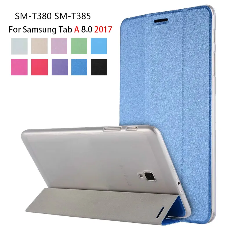 Чехол для Samsung Galaxy Tab A 8 0 тонкий умный чехол подставка из искусственной кожи
