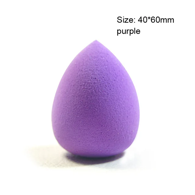 big purple 1 шт. Мягкий косметический спонж для макияжа, косметический спонж,, форма капли воды, спонж для нанесения макияжа, инструмент для красоты - Цвет: big purple