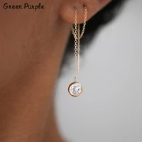 gold threader earrings gold wrap earrings handmade jewelry boho brincos minimalism pendientes women earrings oorbellen