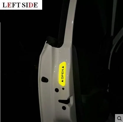 Левая сторона автомобиля Стикеры s двери светоотражающая лента безопасности