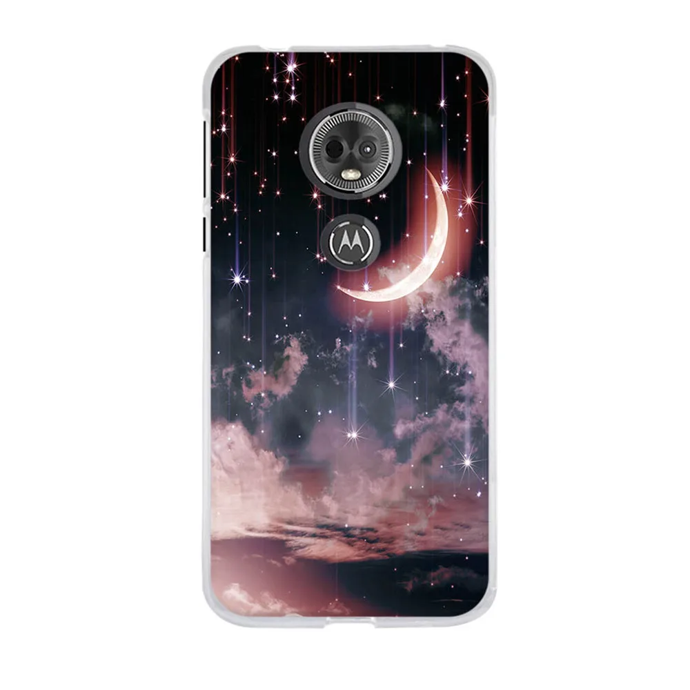 Чехол для Motorola Moto E5 E (5-е поколение)/G6 Play мягкий силиконовый чехол MOTO из ТПУ задняя