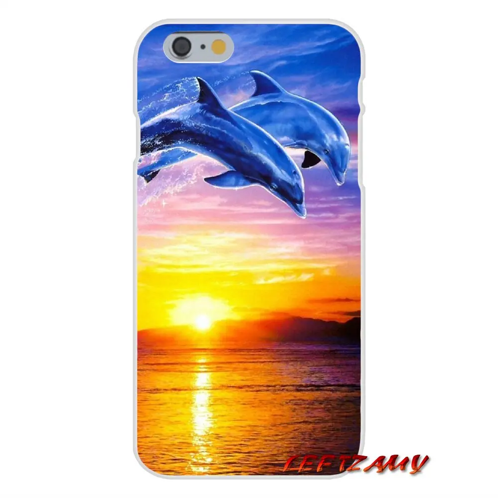 Soft Cases Cover For Xiaomi Redmi Note 6A MI8 Pro S2 A2 Lite Se MIx Max 2 3 F1 Oneplus 6T Sunset And Jumping Dolphin ocean | Мобильные