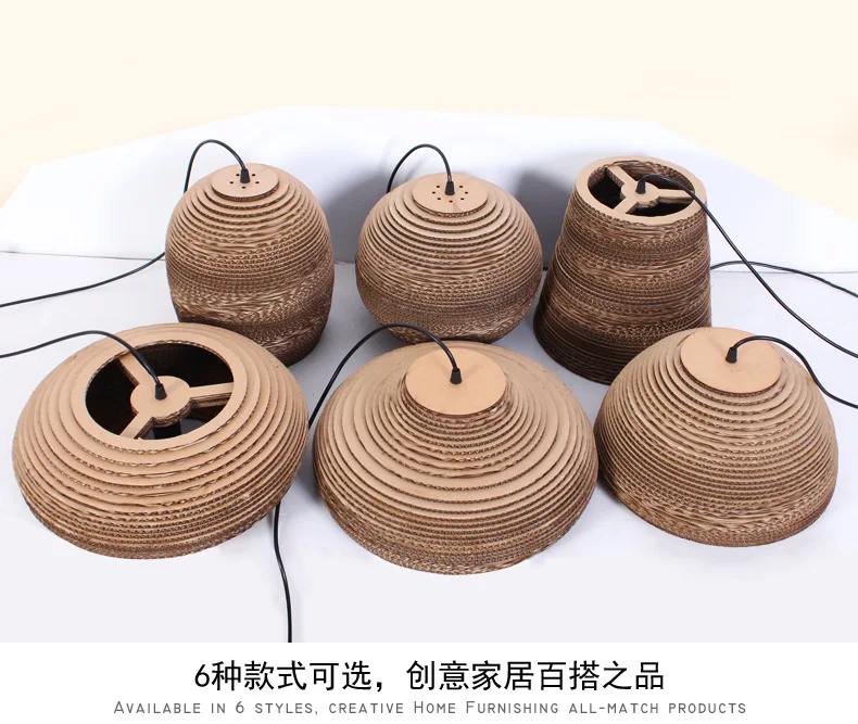 

Bamboo paper honeycomb bamboo pendant lights personalized living room restaurant cafe clothing store pendant lamps ZA