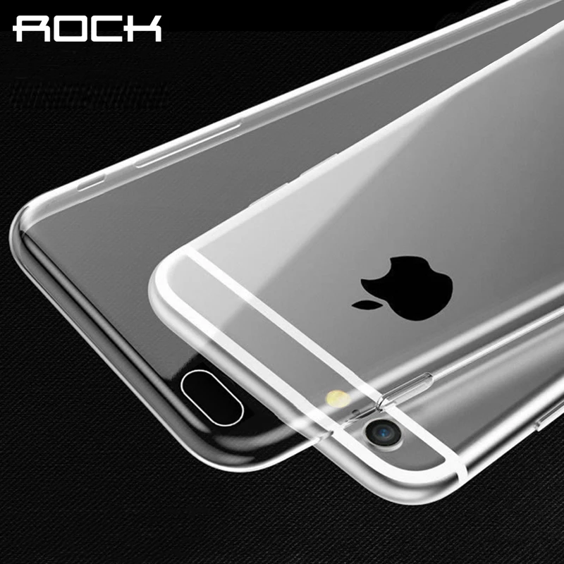 ROCK Ultrathin TPU Case For iPhone 6 plus 5.5''Transparent Soft Clear Slim Jacket shell phone cover case Clearance 49% |