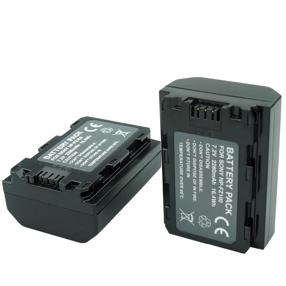 2280 мАч NP FZ100 батарея + LED np fz100 двойное зарядное устройство USB для Sony NPFZ100 BC QZ1 a9 a7R III a7