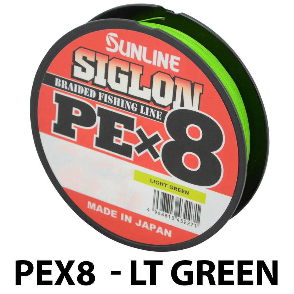 Light Green Sunline Siglon PEx8 150 м зеленый/оранжевый цвет плетеная леска 165 ярдов - Цвет: Light Green