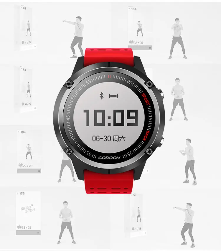 xiaomi mijia codoon умные Спортивные gps часы S1 работа со смартфоном приложение мониторинг сердечного ритма/50 метров водонепроницаемый