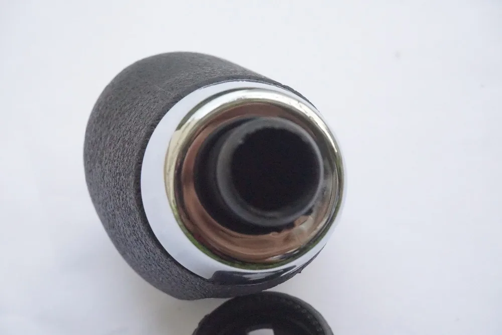 Черный и серебристый 6 скоростей Рычаг переключения передач Ручка Подходит для