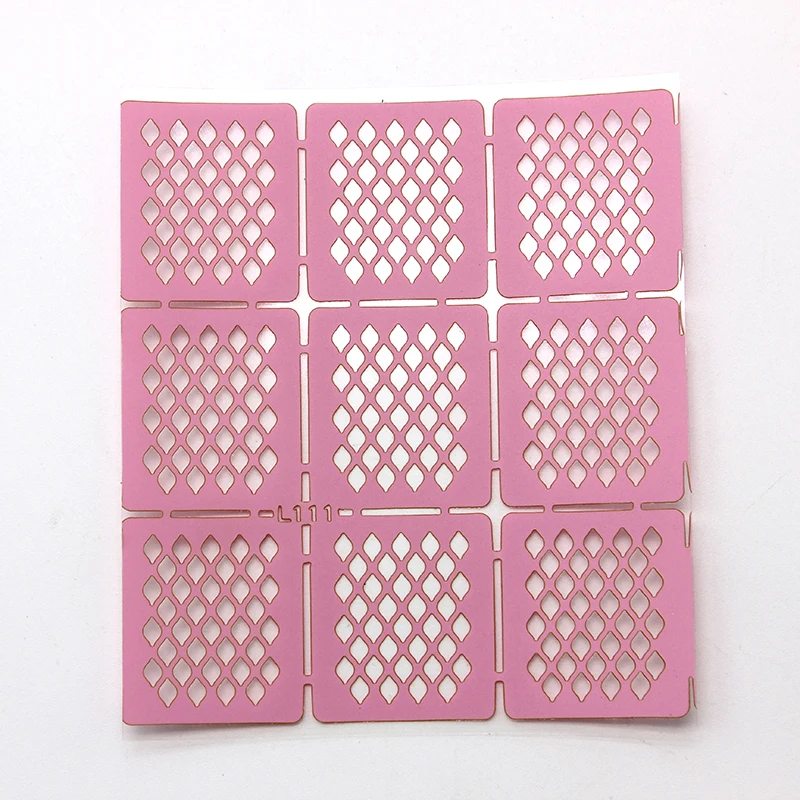 YiZhiXiu 8 листов Необычные полые рисунки искусство ногтей 3D Рисунок фотообои DIY