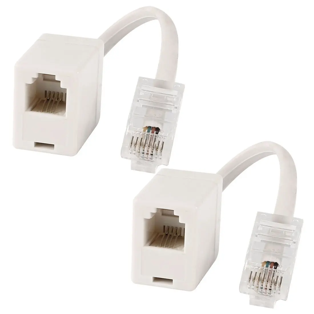 2 разъема 8P4C / RJ45 папа RJ11 6P4C к женскому M F адаптер телефон Ethernet|Соединители| |