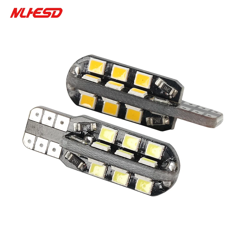 100 шт./компл. T10 24smd 2835 smd светильник t10 24led клиновидные боковые парковочная лампа