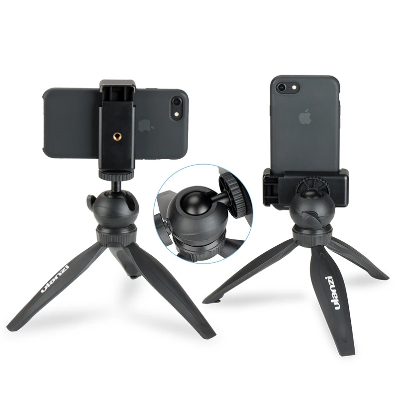 Мини-штатив Ulanzi с держателем для телефона штатив-монопод смартфонов iPhone Canon Nikon