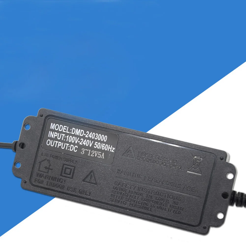 Новый Регулируемый адаптер питания переменного/постоянного тока 3-12 В 5 А