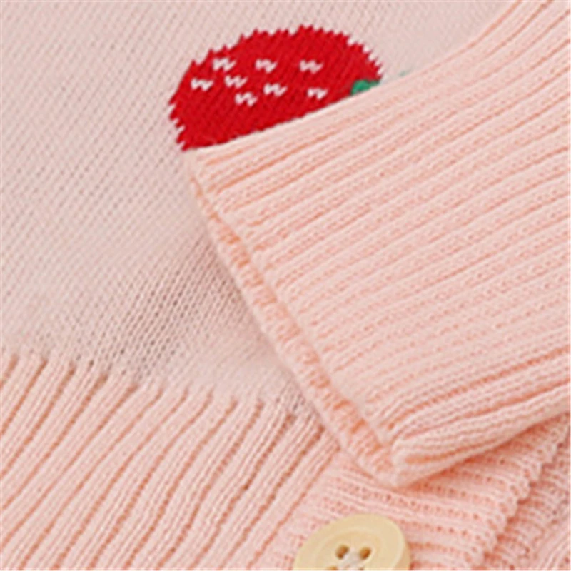 Осенне-зимний Кардиган для девочек Новинка Розовая вязаная куртка принцессы