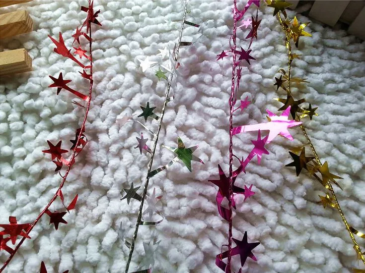 1 шт. 7 2 м Рождественская елка подвесная звезда сосновая гирлянда Рождественское