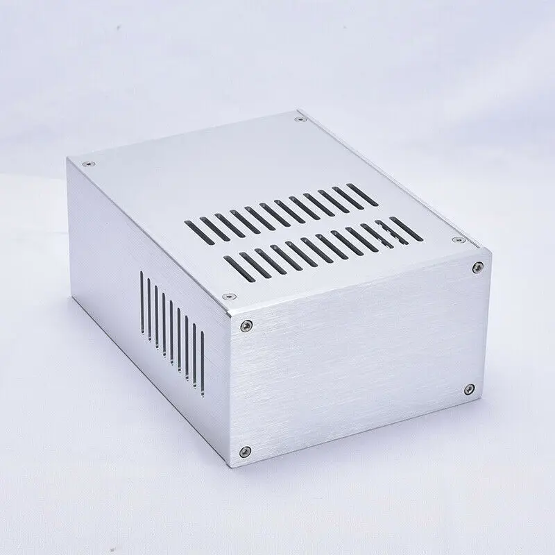 GZLOZONE Full Aluminum Amplifier Chassis DIY Amp Box PSU Case 168*100*229mm L14-45