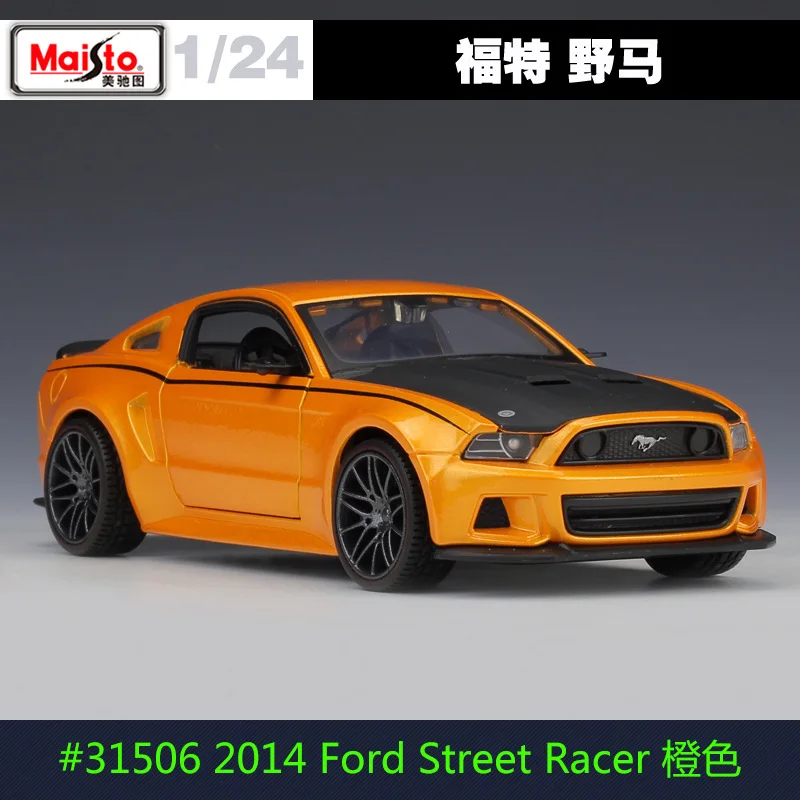 2014 Ford Mustang D MAISTO 1/24 масштаб США Ford Mustang уличный гонщик литой металлический автомобиль модель игрушки для коллекции, подарок, дети - Цвет: 2014 Ford Mustang D