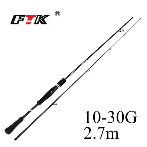 Оранжевый FTK спиннинговая Удочка углеродистая C.W.1-7G, 2-8 г, 3-15 г, 5-20 г, 10-30 г сверхпрочная жесткая Удочка 2 секции Приманка Удочка - Цвет: Оранжевый