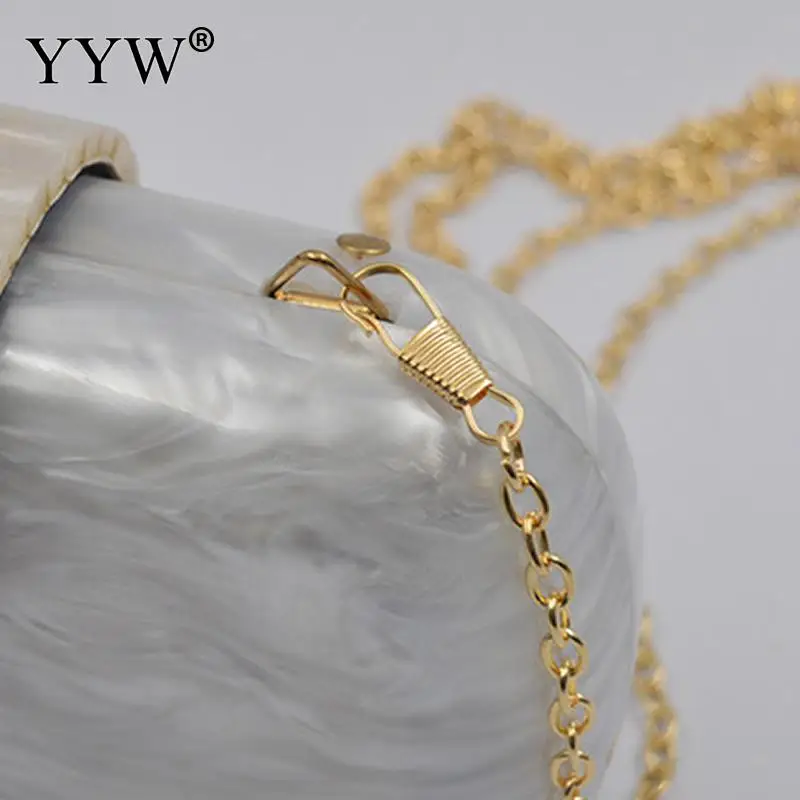 

YYW Acrylic Marble Women Clutch Bag Wedding Purse And Handbag Prom Elegant Mini Female Evening Party Bags White Black Wallet