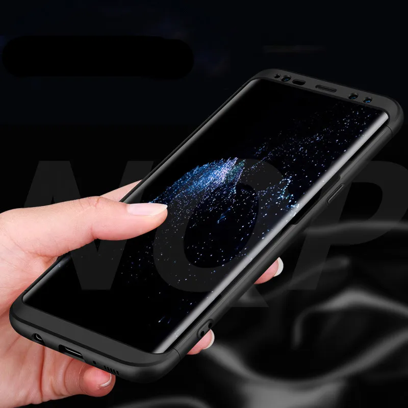 360 Degree Protection Case For Samsung Galaxy S8 plus Cover Luxury Plastic Hard Shockproof Back S7 edge Cases |