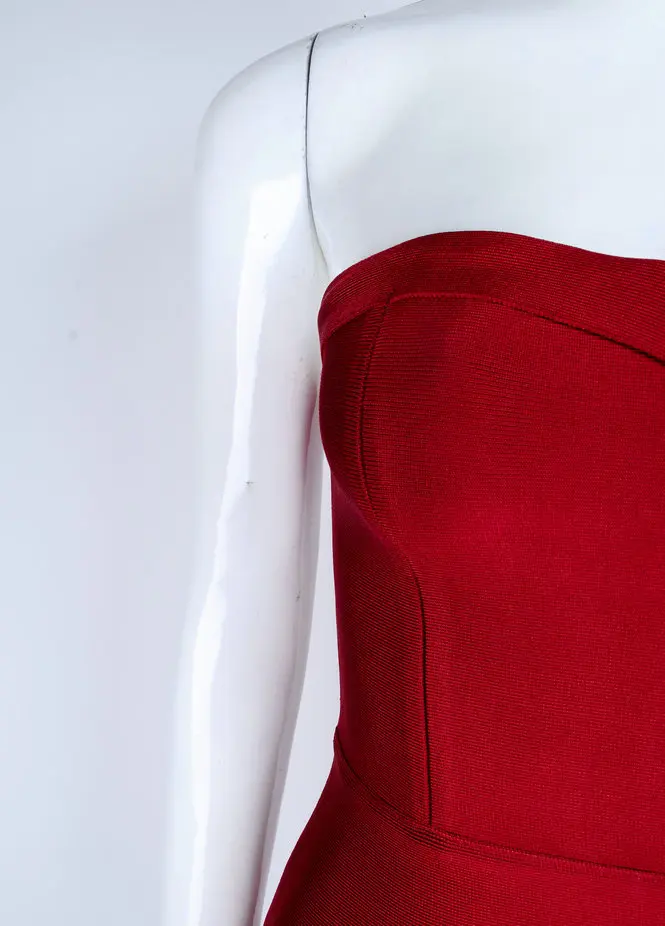 Sexy бретелек Русалка район платье повязки знаменитости модельер платье Vestidos