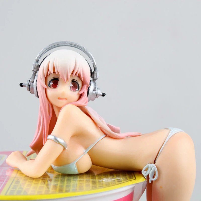 

FURYU SONICO Action Figure Super Sonic Swimsuit Ver.cute PVC Anime Figure Bikini cute Girl Action Figure Collection 15cm WX024A