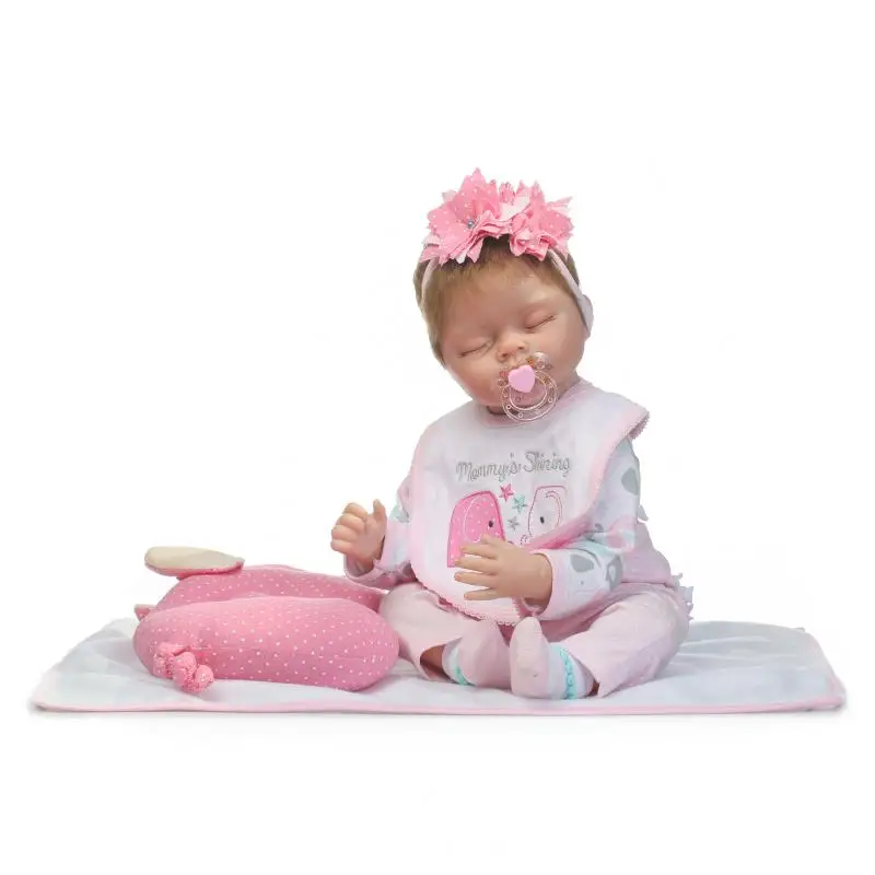 

Bebe Newest NPK doll reborn 22" 55cm realistic silicone reborn baby dolls children sleeping doll toys soft touch bonecas