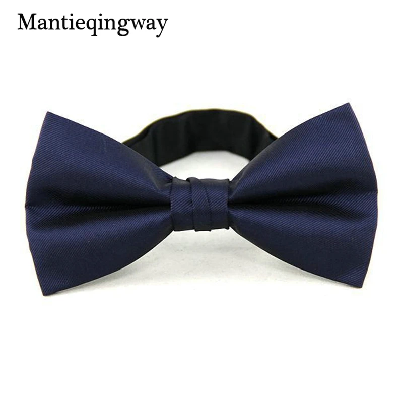 Mantieqingway Mens Brand Solid Color Nylon Yarn Party Bowtie 6cm Wide BoW Ties for Men Dot Business Papillon Adult Neackwear | Аксессуары
