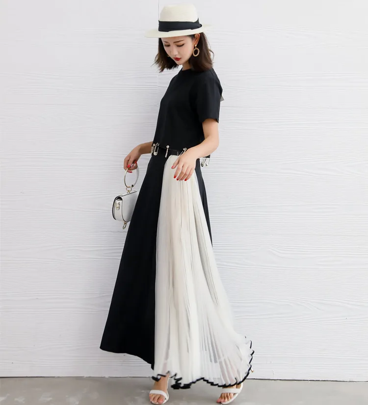 Женская длинная Плиссированная Юбка GETSRING с высокой талией|Женские юбки| |