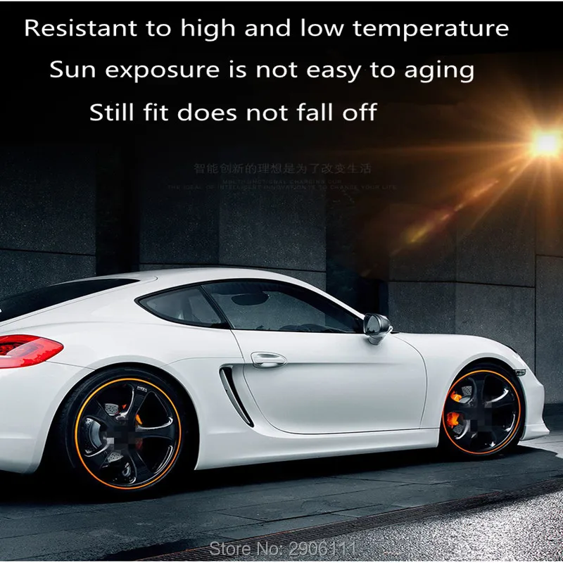 Автомобильный Стайлинг Автомобильная декоративная для ступицы полоса покрышки