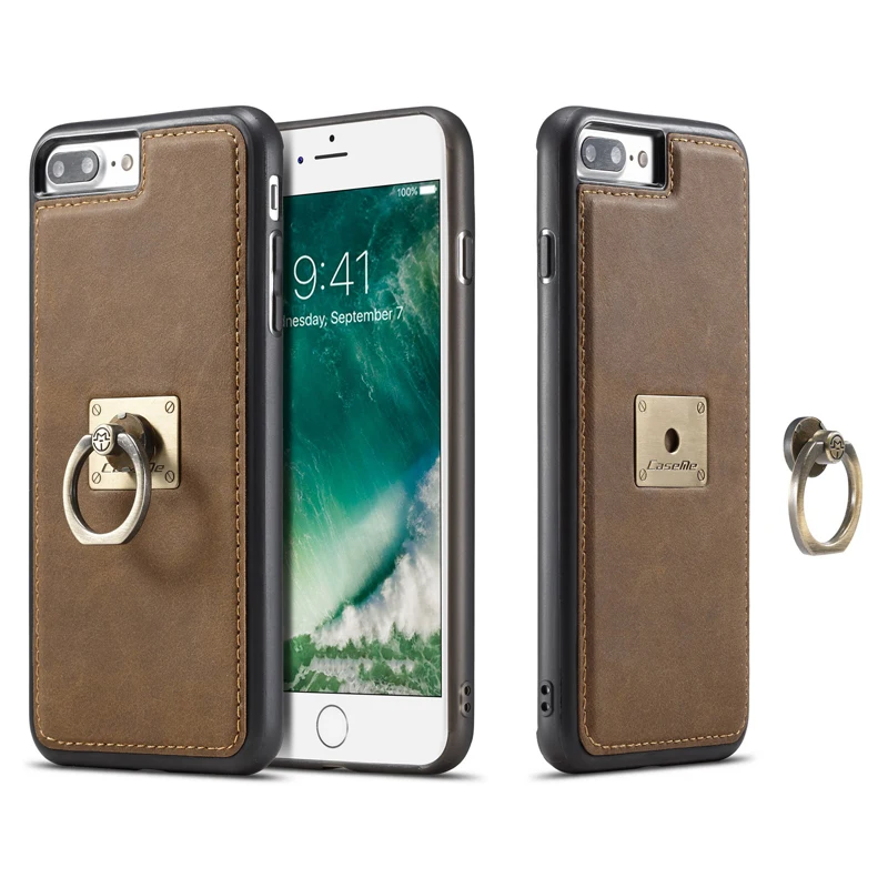 Coque Apple IPhone 7 6 6s Leather Stand Flip Cover Back Phone case For Samsung S7 Edge S8 Plus |