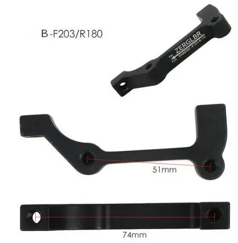 B F203 R180 ZERGLBR дисковый тормоз горного велосипеда адаптер A-F180/R160 B-F203/R180 B-F180/R160 B-F160/R140 адаптеры велосипедов вилка преобразования частей - Цвет: B F203 R180