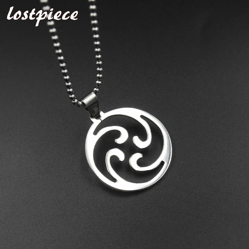 Lostpiece 2018 Серебряный Цвет Нержавеющая сталь аниме амулет кулон Цепочки и ожерелья