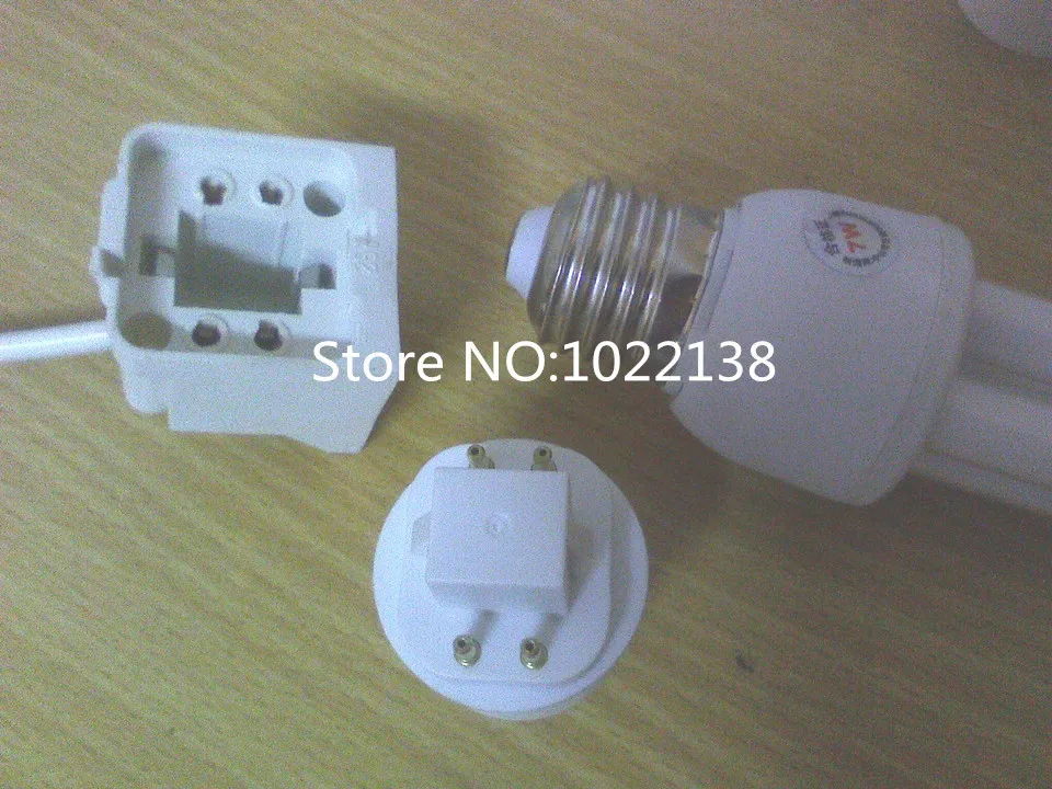 

35pcs In stock factory price G24q to E26 bulb adapter 4pin gx24q to e26 base adaptor converter by DHL Fedex UPS FREE SHIPPING