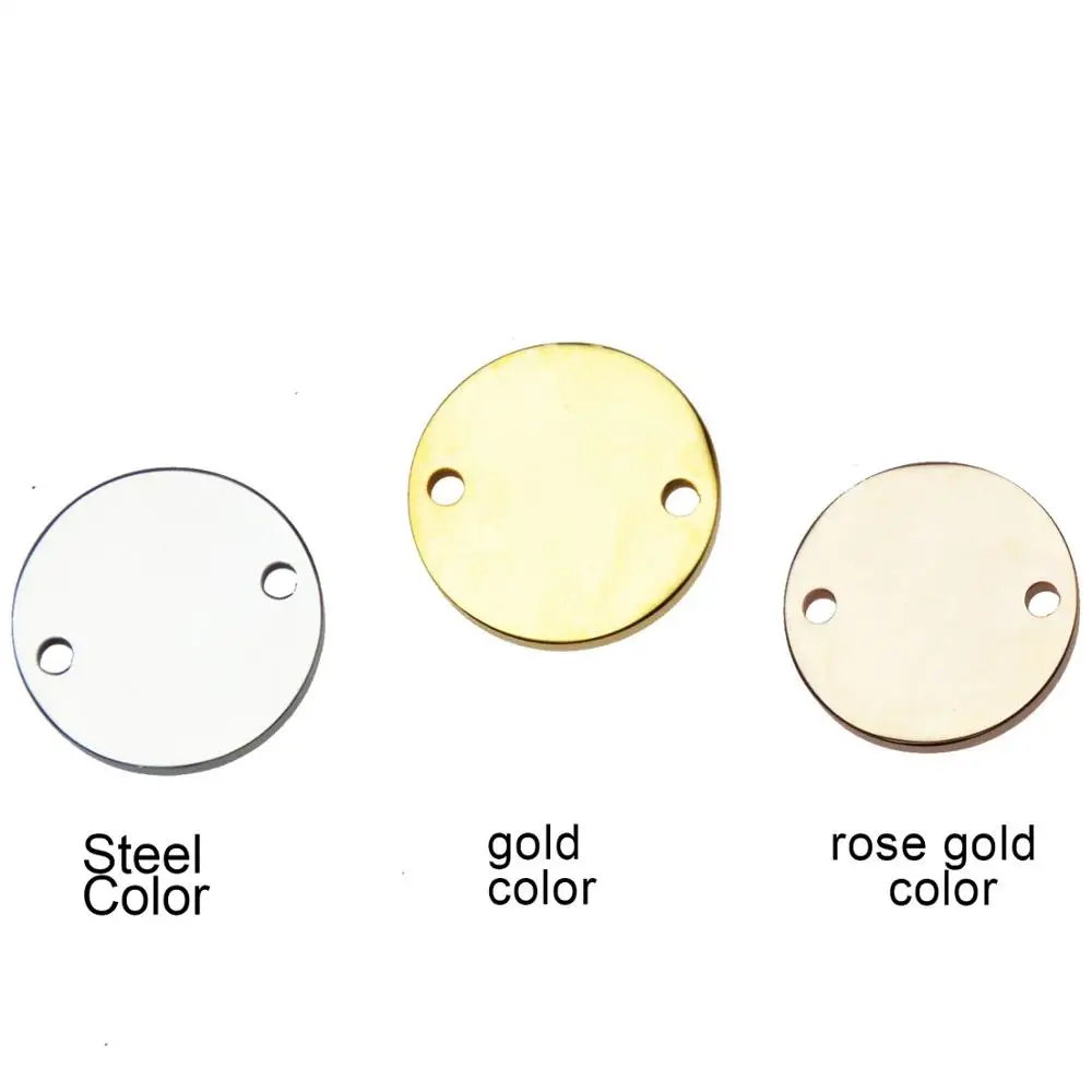 Круглые дисковые разъемы из нержавеющей стали 5 шт./лот заготовки бисера