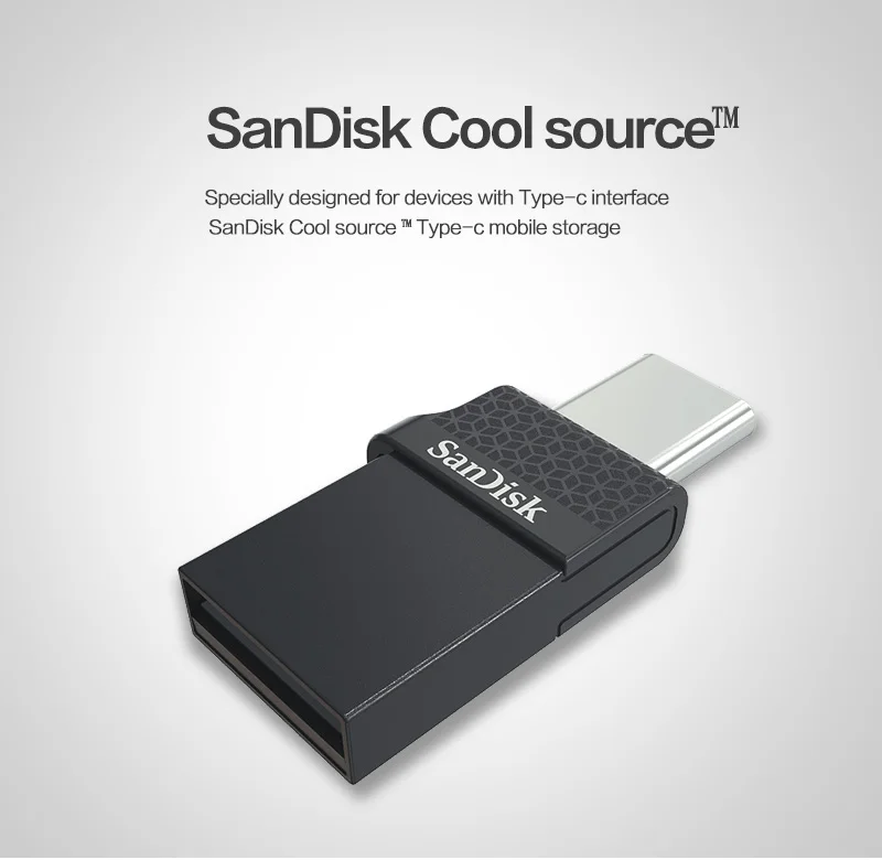 Новейший флеш-накопитель sandisk 128GB 32GB type-C Mini USB флеш-накопитель USB 2,0 OTG Memoria Usb двойной накопитель
