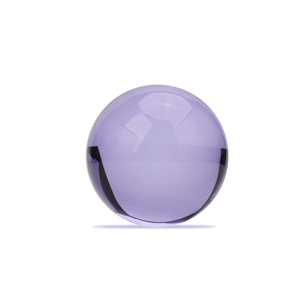 Фиолетовый 80 мм фэн шуй хрустальный шар для фотосессии реквизит и украшения
